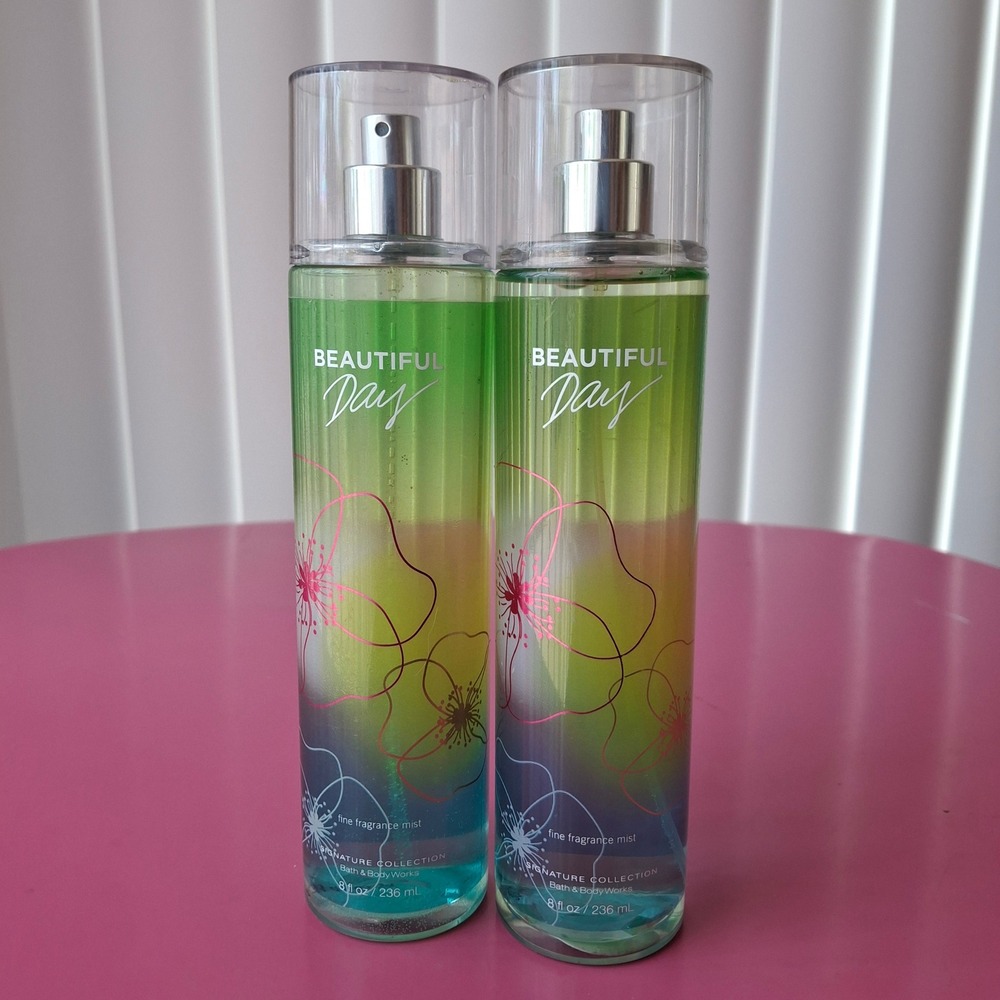 Bath & Body Works BEAUTIFUL DAY Fragrance Mist Spray 8 oz Lot of 2 Discontinued
